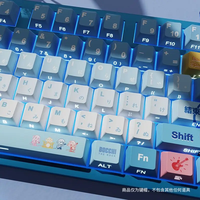 122 Yamada Ryo Keycap Cherry Profile lindo Anime Keycap doble disparo lateral brillo a través de PBT Keycap para teclado mecánico MX - imagen 2