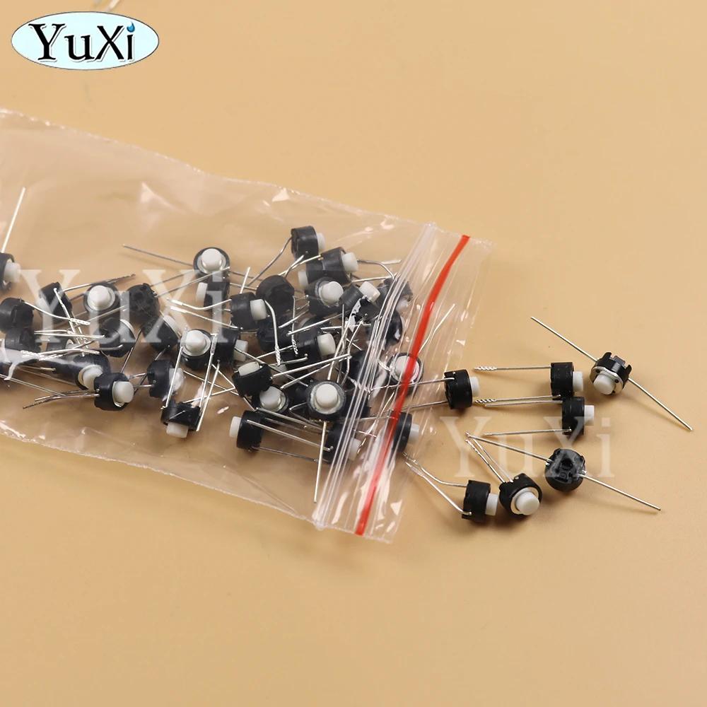 50Pcs SKRGAED010 ALPS Tact Switch Touch Switch 6*6*5mm DIP Tactile Push Button Micro Switch SKRGAED010 Micro Switch Buttons - imagen 5