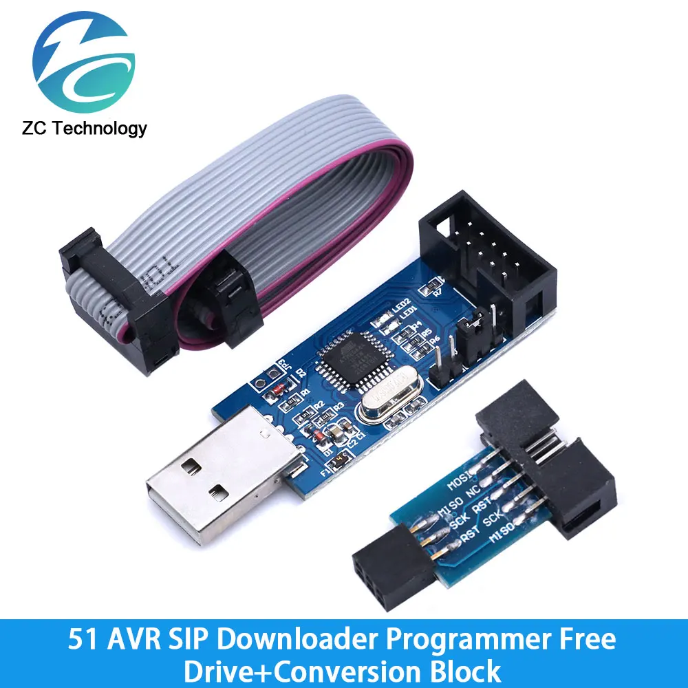 Programador oficial USBASP USBISP AVR, ISP, USB, ASP, ATMEGA8, ATMEGA128, compatible con Win7 64 - imagen 4