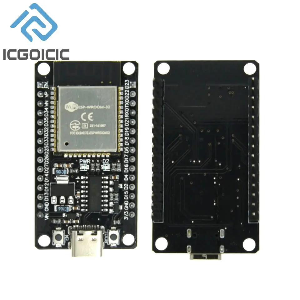 Placa de expansión de TYPE-C de doble núcleo, placa de expansión de ESP32-DevKitC-32, ESP32, ESP-WROOM-32, USB, CH340C, CP2102, WiFi + Bluetooth - imagen 2