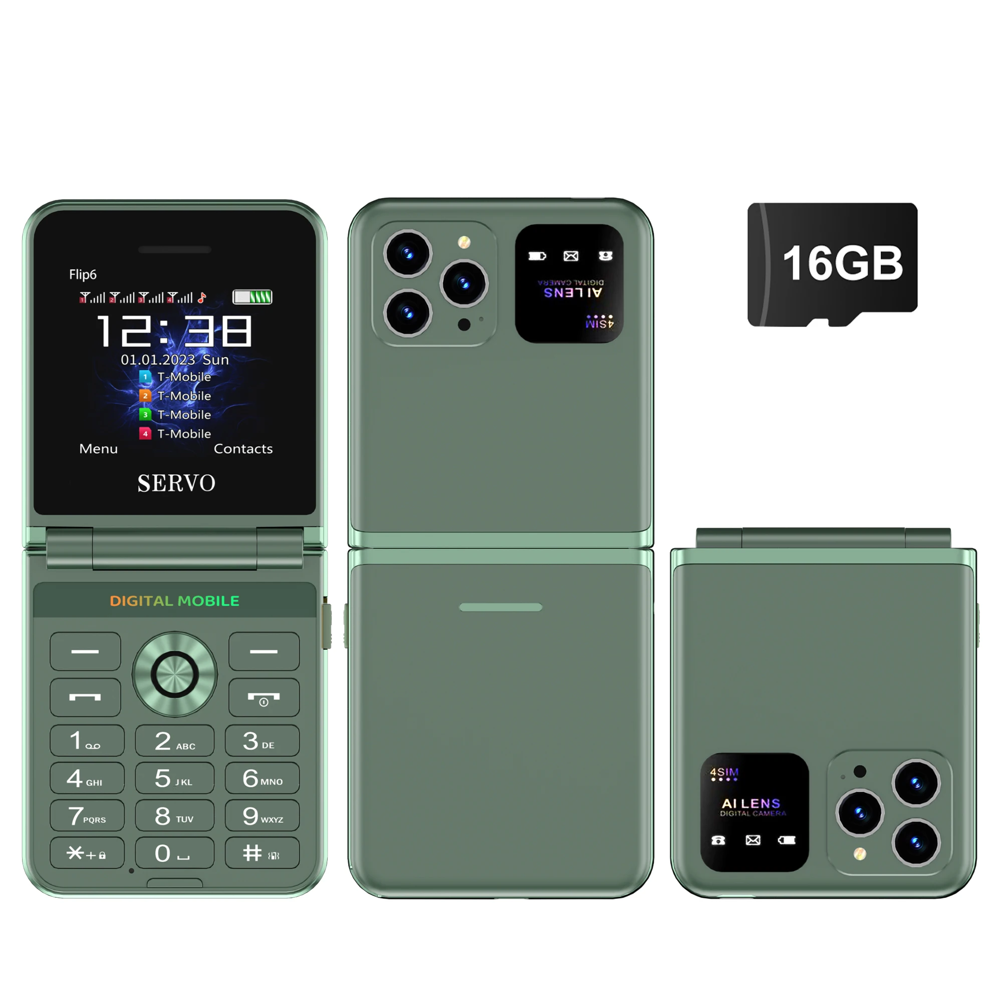 green N 16GB TF card