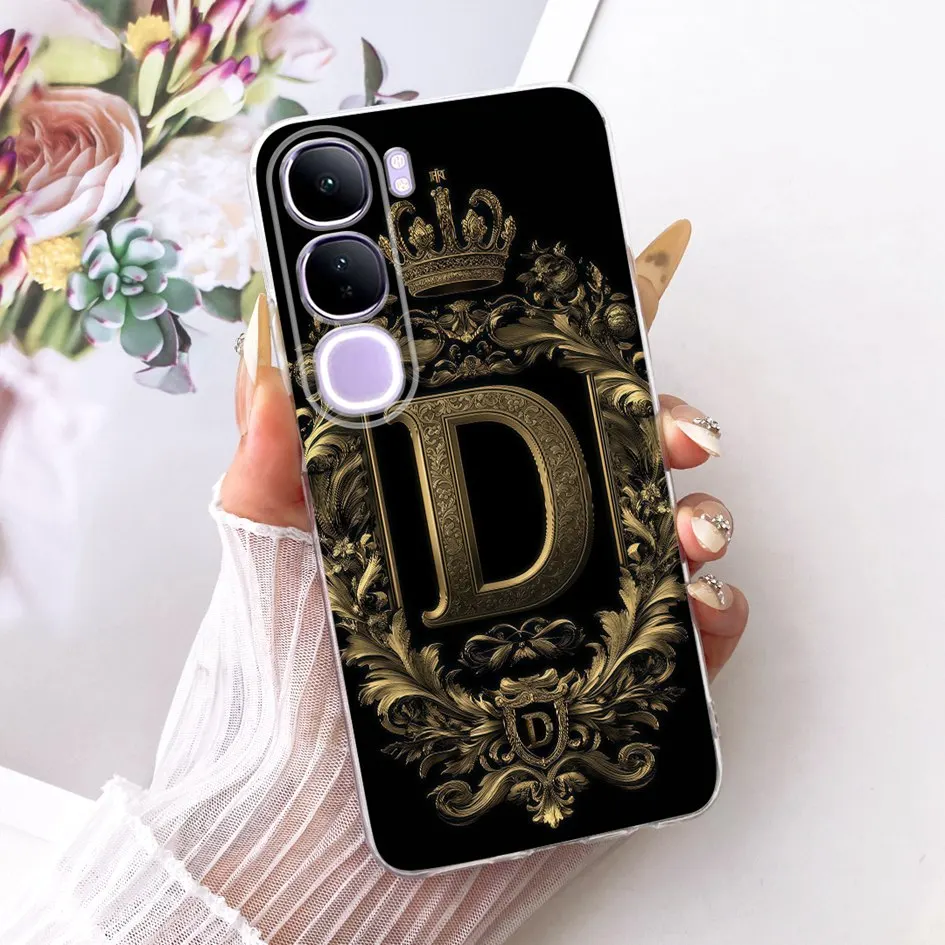 Funda con letras para Vivo V40 Lite Y200 5G, funda de silicona suave para teléfono de pareja para Vivo V 40 Lite 4G 5G V40Lite V2417 V2341 - imagen 3