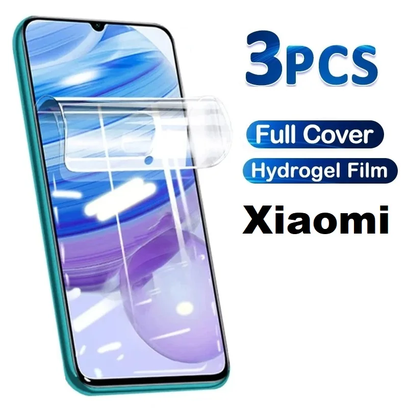Película de hidrogel HD de 3 uds para Xiaomi 12X 12 Pro Ultra 13 Lite 13T 5G Protector de pantalla suave