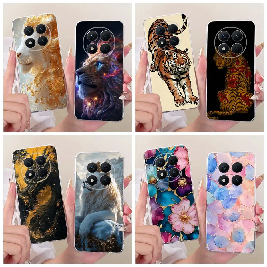 Para Xiaomi Redmi Note 15 Pro Plus funda Cool animales flores pintado funda de silicona suave para Redmi Note 15 Note15 Pro + bolsas