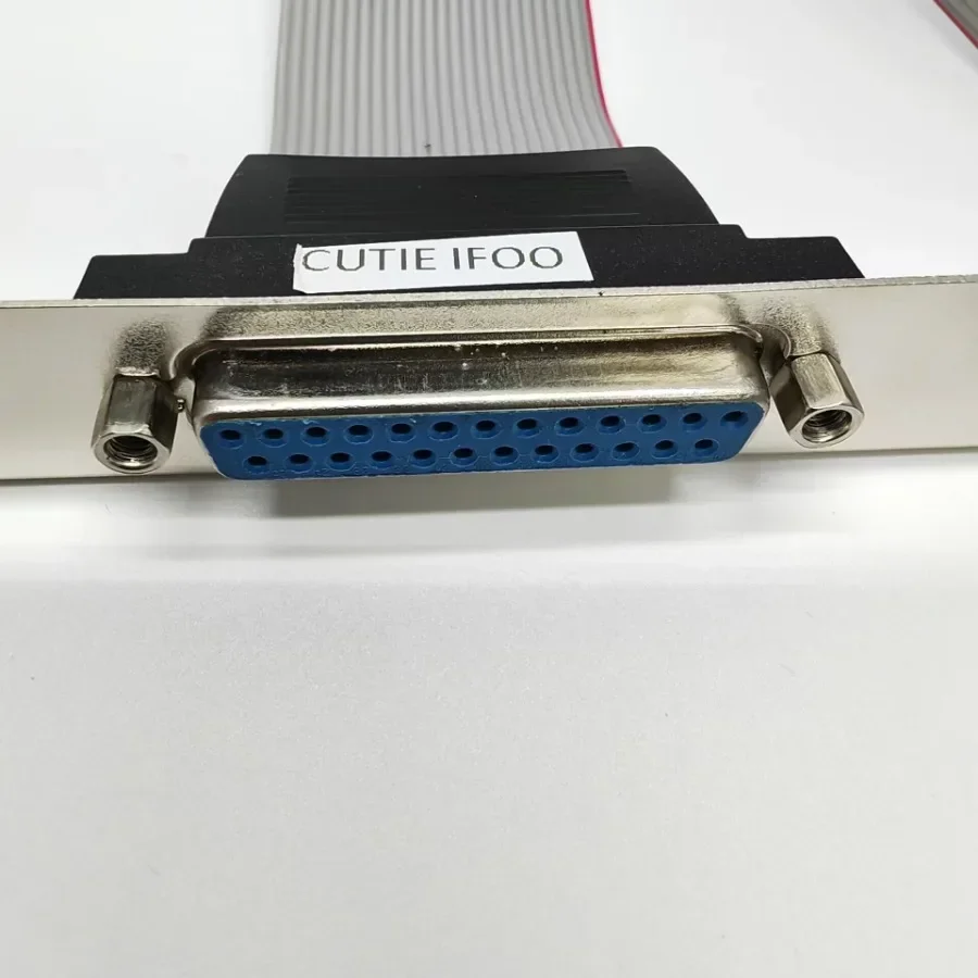 Placa base con enchufe DB25 espacial 2,0 o 2,54 paralelo LPT 25 pines Cable de puerto de impresión de impresora caja de host soporte trasero FC26P macho hembra - imagen 5