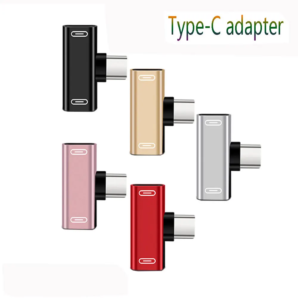 1 unidad 3 en 1 adaptador doble tipo c cable de carga tipo c cargador convertidor de auriculares para teléfonos inteligentes auriculares adaptador multifunción - imagen 4