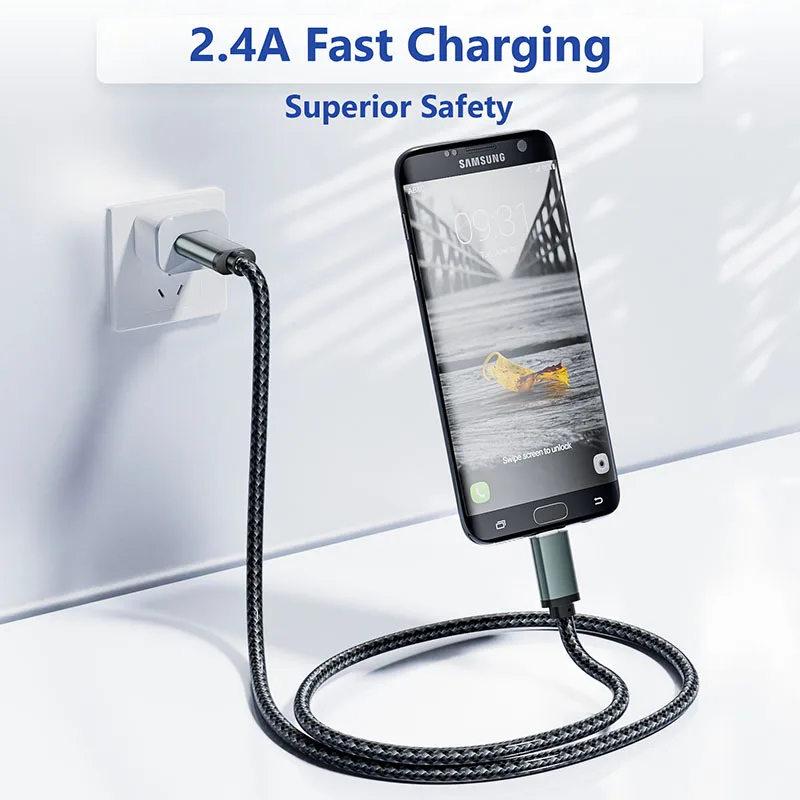 Cable corto USB C a Micro USB USB-C tipo C a Micro B USB 2,0 OTG Cable cargador de datos para Macbook Pro Mini Samsung Xiaomi - imagen 5