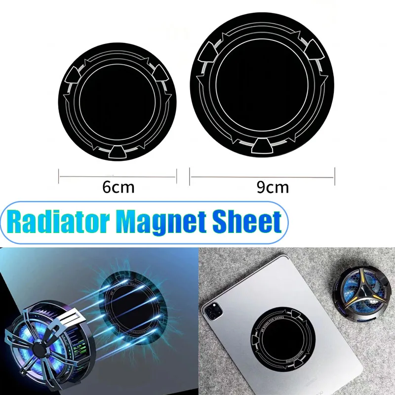 Anillo de placa de Metal de 60/90mm para Magsafe, soporte magnético para IPad de coche, pegatina de hoja de hierro para radiador para IPhone, Xiaomi, IPad/Tablet y PC, 2 uds.