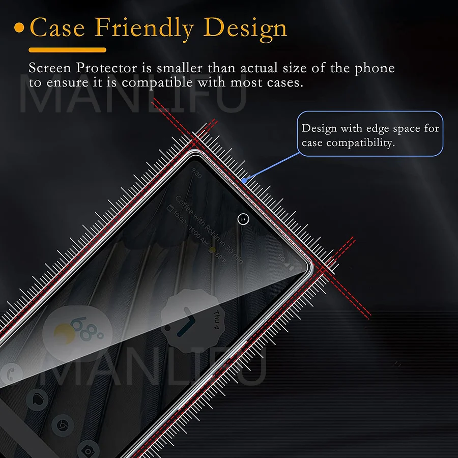 Protector de pantalla de privacidad para Google Pixel 7a, funda de película de vidrio templado de pantalla completa antiespía, compatible con Google Pixel 6 7 8 Pro - imagen 5