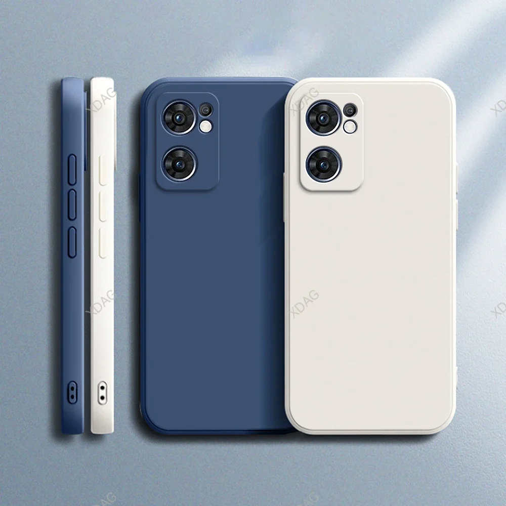 Funda Original para Oppo Reno7 5G, 6,43 ", Global CPH2371, protección de cámara, cuadrada, de silicona líquida, suave, de lujo, a prueba de golpes - imagen 2