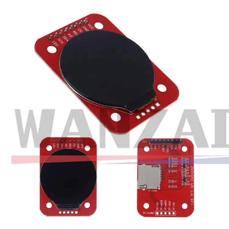 Pantalla TFT, módulo de pantalla LCD TFT de 1,28 pulgadas, controlador redondo RGB 240*240 GC9A01, interfaz SPI de 4 cables, PCB 240x240 para Arduino - imagen 5