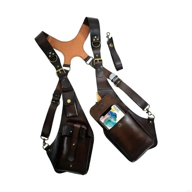 Correas cámara flexibles doble hombro 462E, construcción cuero para equipos fotográficos DSLR - imagen 5