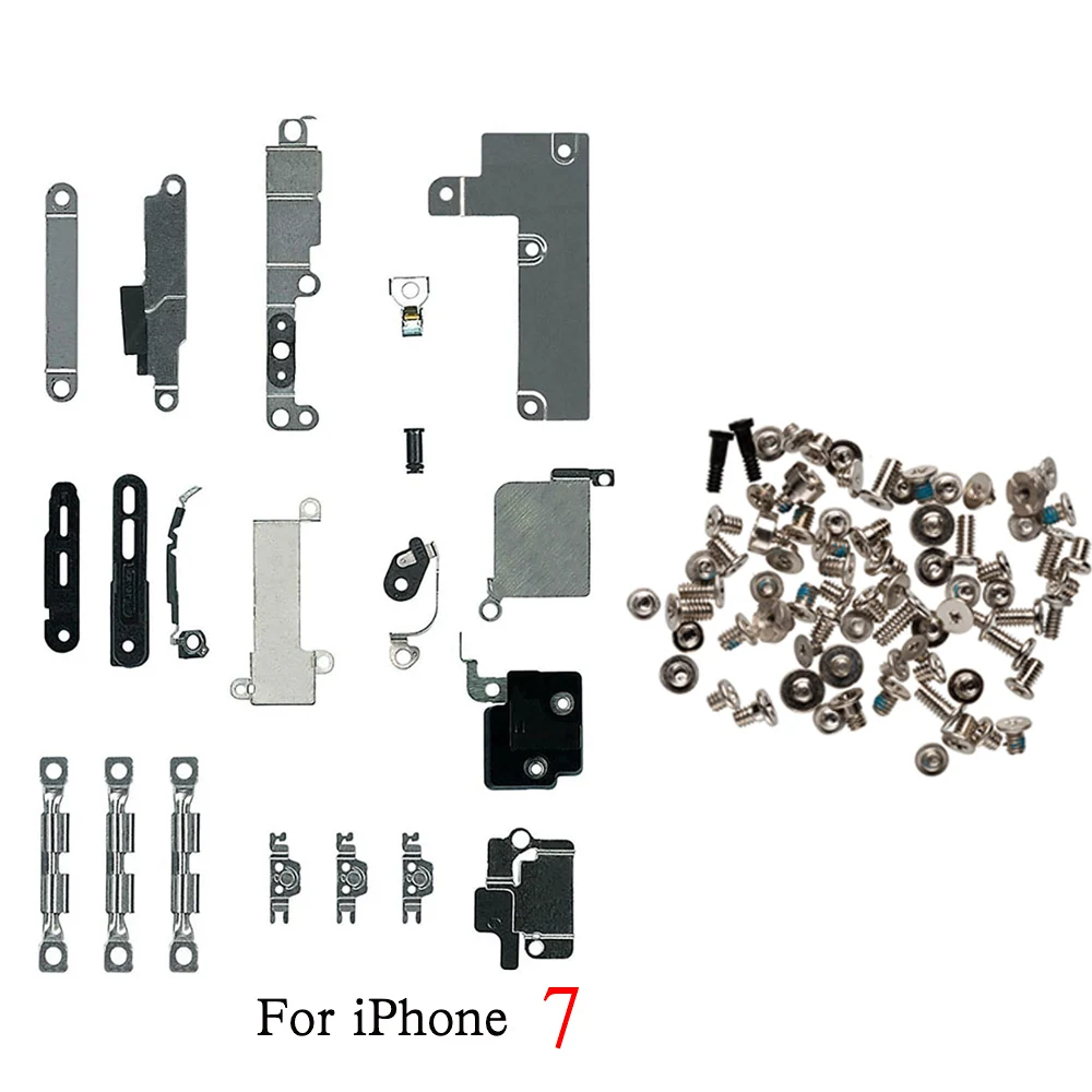 Kits de soporte interno de metal pequeños + tornillos de juego completos para reemplazo de iPhone 7 7P 8 Plus - imagen 2