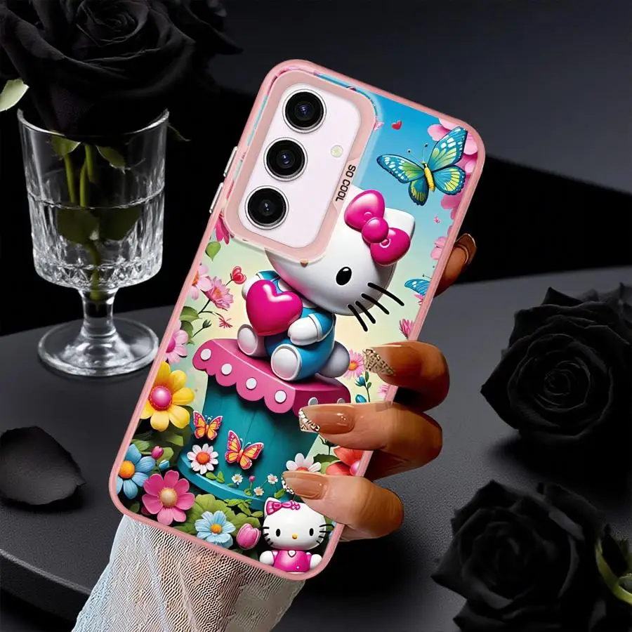 Funda roja h-elloS k-ittyS para Samsung Galaxy A32 A36 A73 A25 A33 A34 A22 A52 A26 A23 A53 A24 - imagen 3