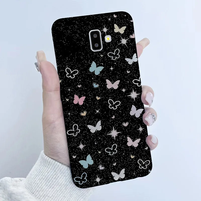 Funda bonita de dibujos animados de Panda y astronauta para Samsung Galaxy J6 2018 J6 Plus J600F/DS J610F/DS J600FN J610FN, funda suave de silicona - imagen 4