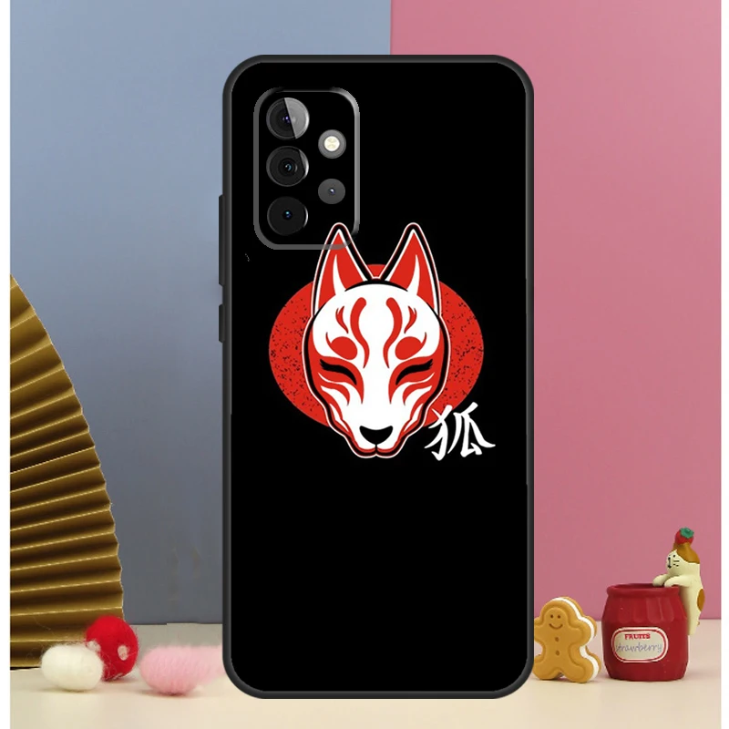 Funda japonesa con máscara de zorro Kitsune para Samsung Galaxy A15 A35 A55 A54 A34 A14 A52 A32 A12 A13 A33 A53 A17 A16 A26 A36 A56 - imagen 5
