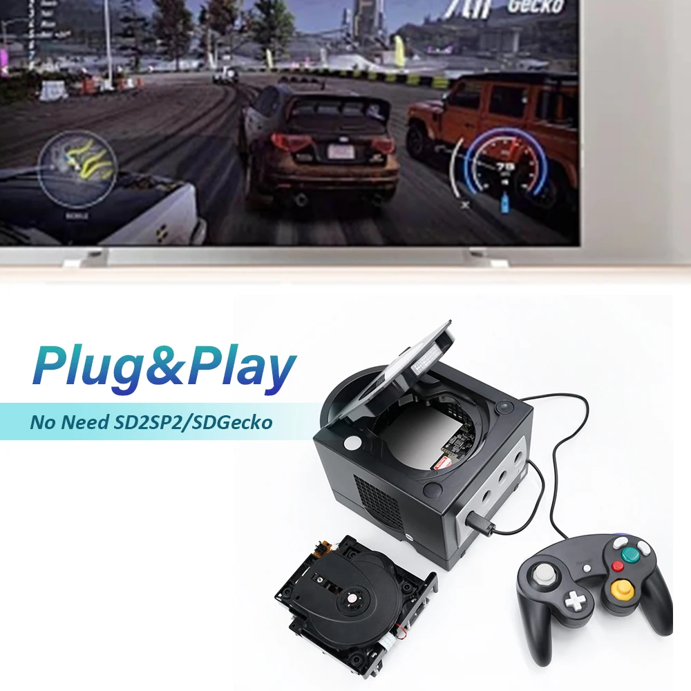 Emulador de unidad óptica RetroScaler CUBEODE V1.2 para GC Loder Swiss SD2SP2, reemplazo para todas las versiones, consola de juegos NGC GameCube - imagen 3