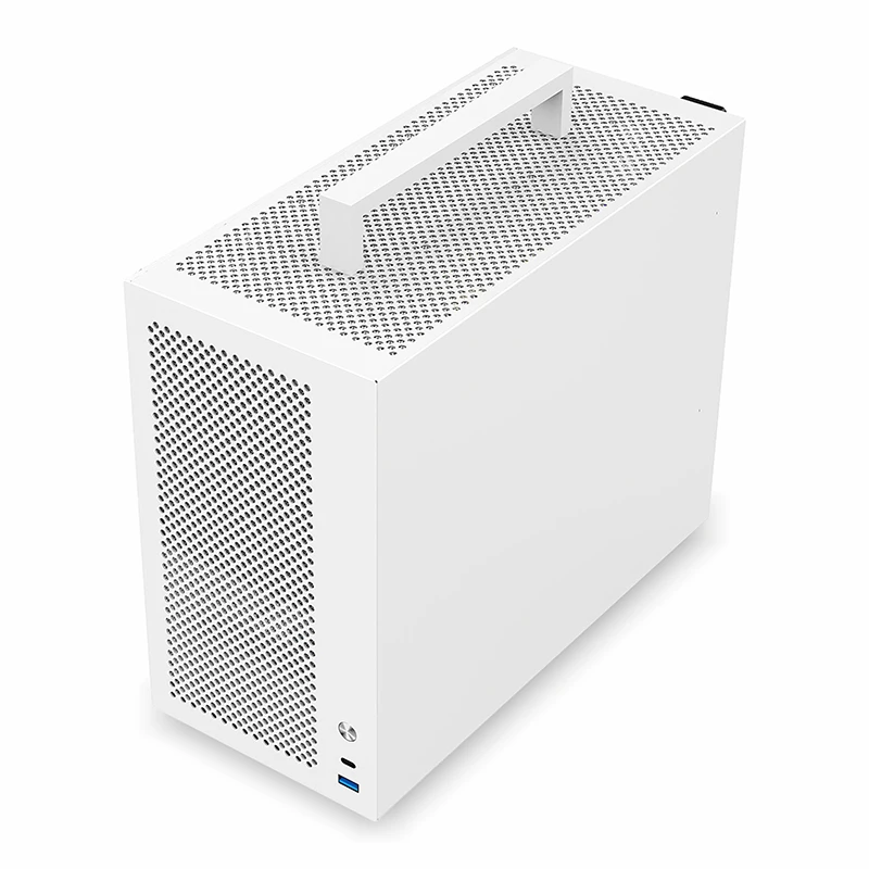 METALFISH S5 MAX caja de ordenador para juegos chasis de PC soporte MATX/ITX 24,5*24,5 cm SFX/ATX PSU 135 torre media/180 enfriador de refrigeración por agua - imagen 5