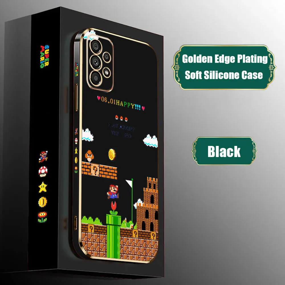 Funda de dibujos animados para Samsung Galaxy, S Super, M Mario Bros, A55, A54, A53, A52, A52S, A51, A73, A72, A71, A42, A35, A34, A33, A32, A31, A25, A24 - imagen 3