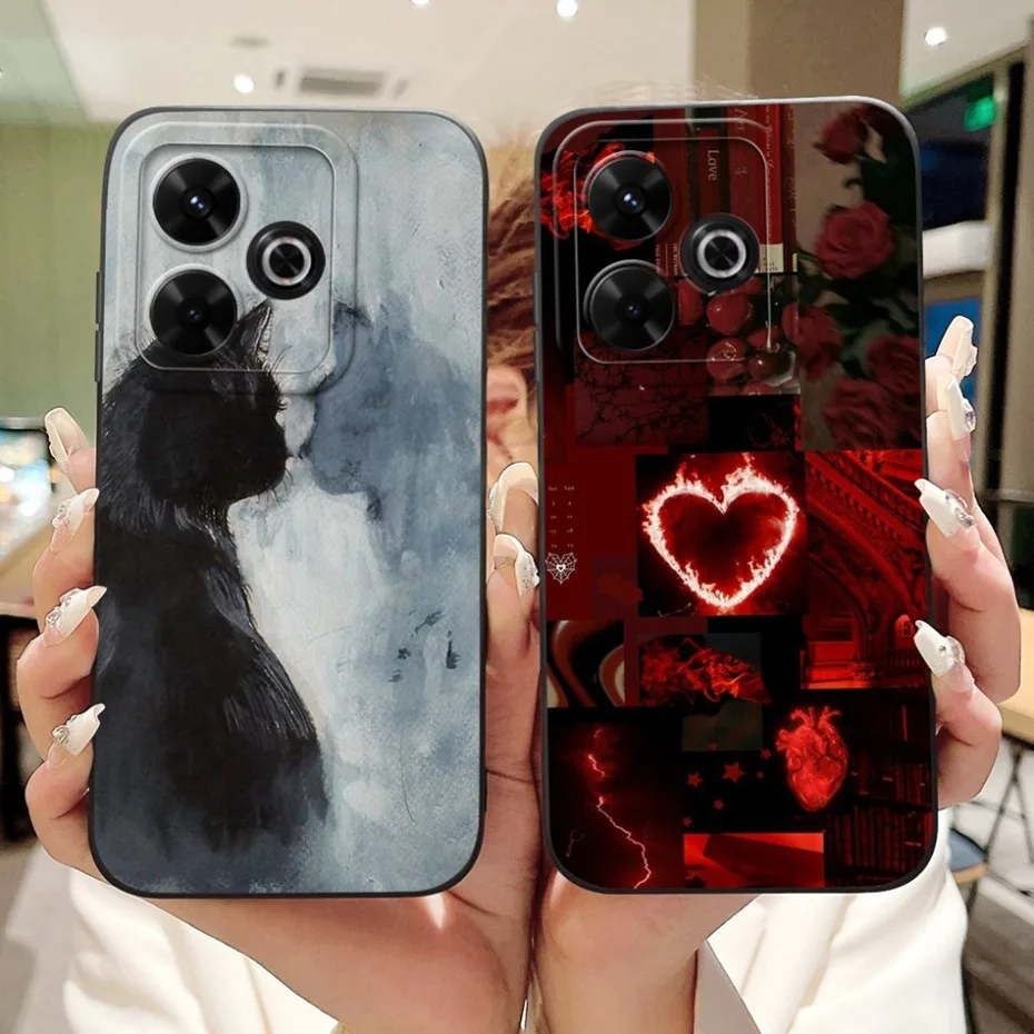 Funda de teléfono con pintura a la moda para Xiaomi Redmi 13, funda de silicona suave a prueba de golpes para Redmi13 4G 5G, parachoques - imagen 5