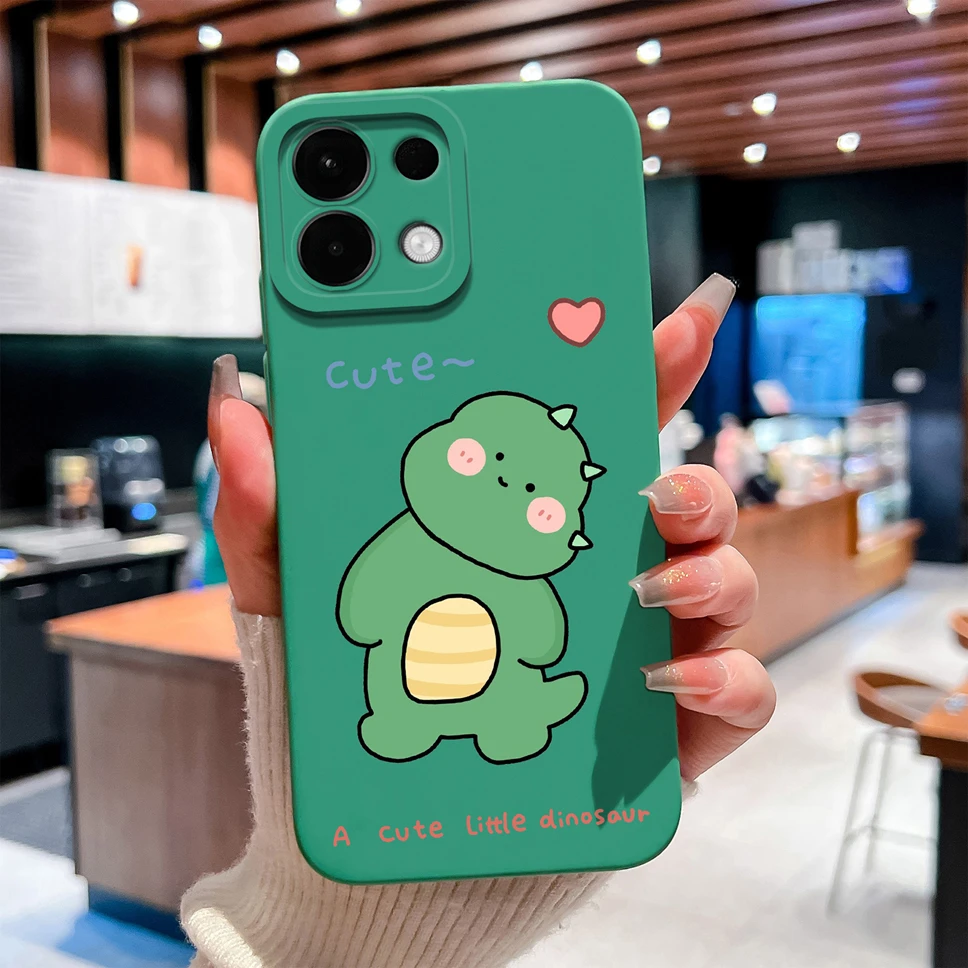 Para Oppo K13 K13X K12S K12X Funda de teléfono encantador dinosaurio dibujos animados suave silicona a prueba de golpes parachoques para Oppo K 13 Funda ligera - imagen 5