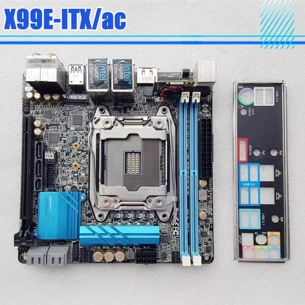 X99E-ITX/ac 2011 V3 compatible con placa base i7 5960 xE5-2699 V4 2680 V3CPU - imagen 3