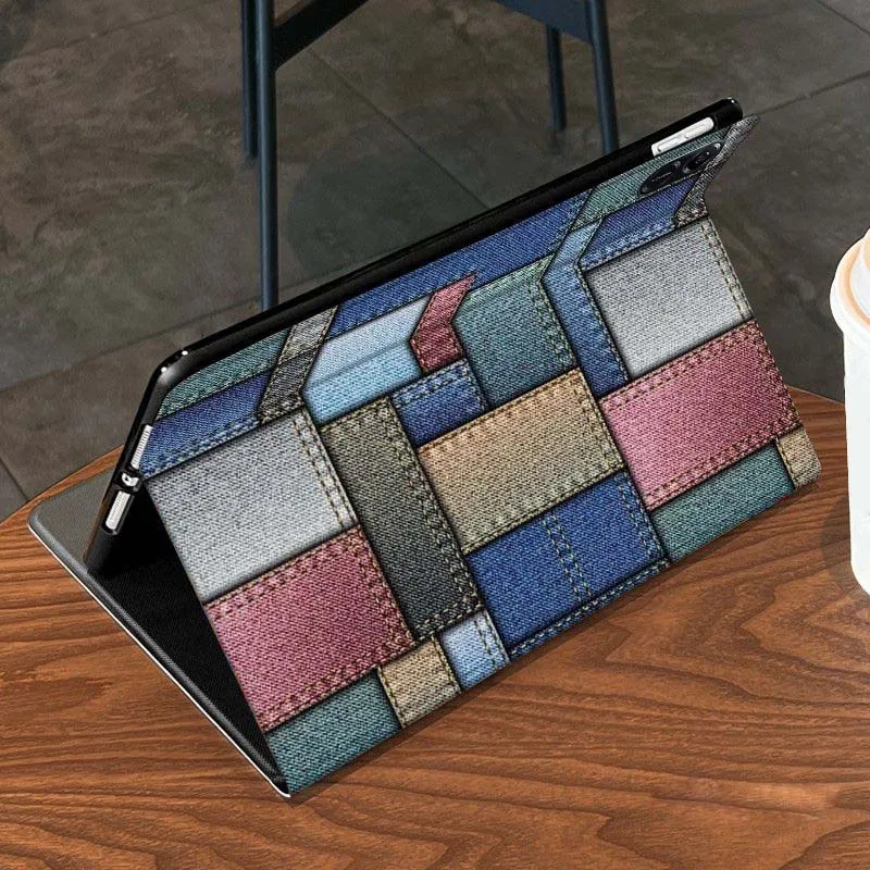 Figura geométrica empalme fresco para Huawei MediaPad MatePad Air M6 M5 M2 T10s T5 C5e 10 11 12X10,8 SE Pro funda para tableta - imagen 2