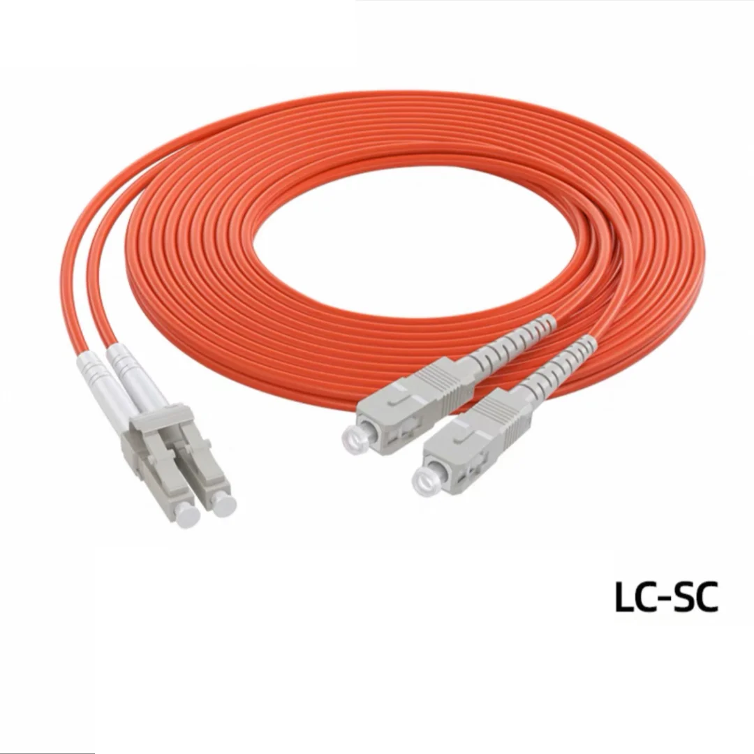 Cable de conexión de fibra LC-SC OM1 OM2 dúplex 20m30m100m SC-LC DX cable multimodo 1m2m3m5m7m10m puente de fibra óptica envío gratis ELINK - imagen 3