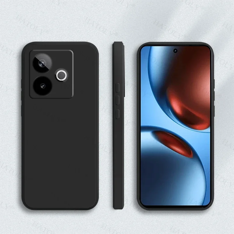 Para Realme GT 7T funda para Realme GT 7T antigolpes Original de silicona líquida Color caramelo funda para Realme GT 7T funda de 6,8 pulgadas