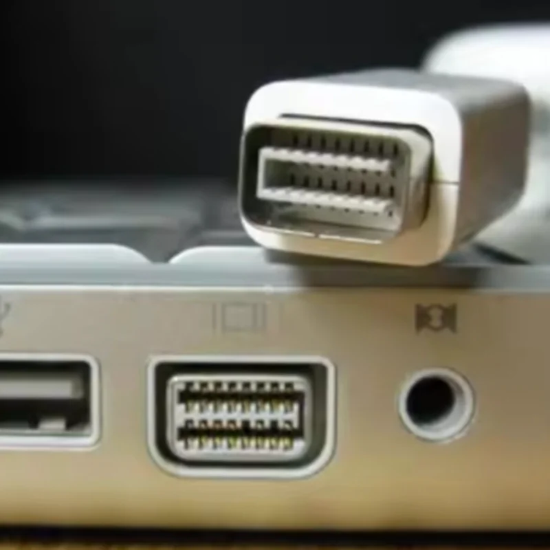 La mejor calidad del adaptador de audio y vídeo madre mini DVI a VGA RGB de 10 cm para Apple Macbook y proyector - imagen 5