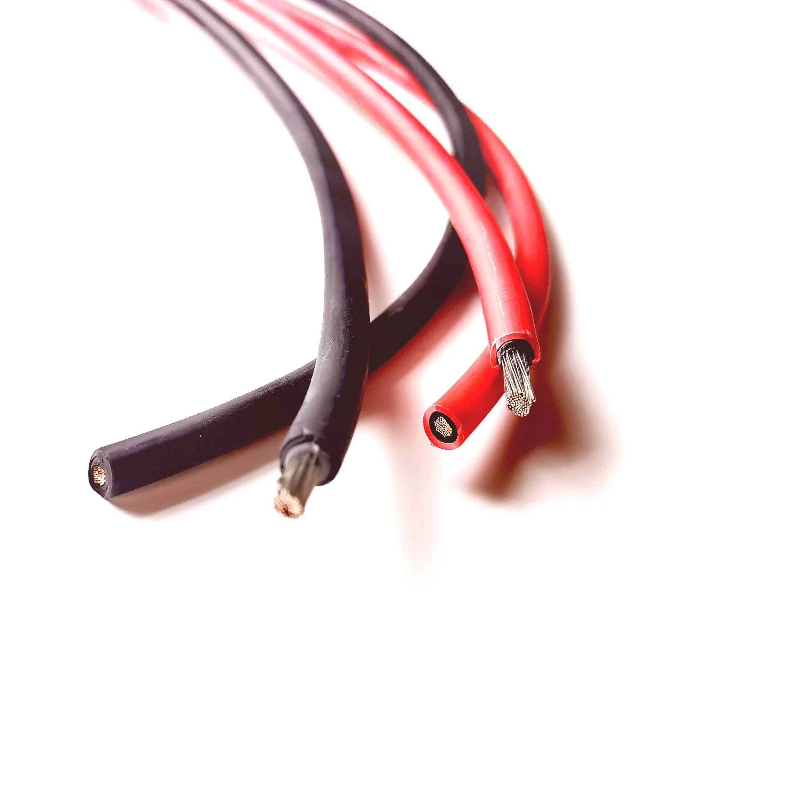 Cable Solar 10mm2/6mm2/4mm2/2.5mm2 8/10/12/14AWG Cables de conector eléctrico aislados de PVC Solar negro o rojo conexión de Panel fotovoltaico - imagen 5