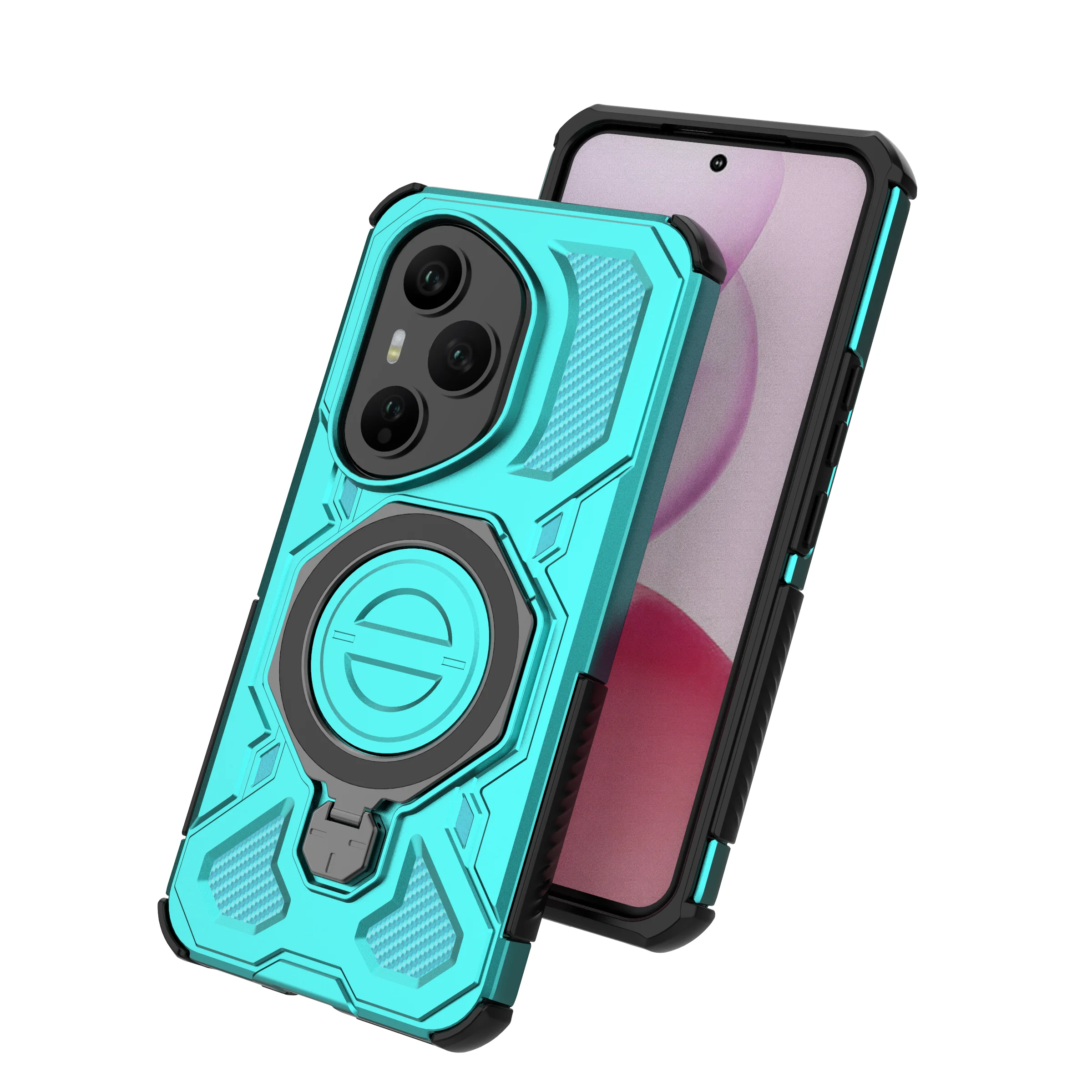 Funda con soporte para Magsafe, carga inalámbrica magnética, armadura de plástico duro, cubierta a prueba de golpes para Honor 400 Pro 400Pro Global - imagen 3