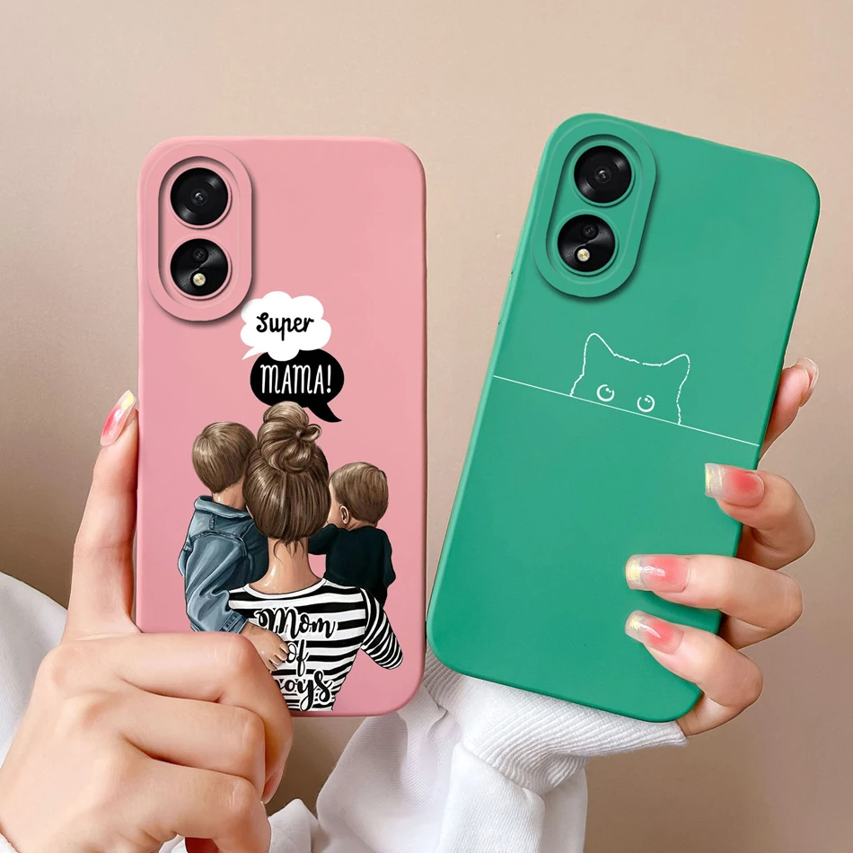 Para Oppo A38 A18 funda de teléfono lindo aguacate actualización silicona líquida protección completa cubierta a prueba de golpes para Oppo A 38 OppoA18 Fundas - imagen 4