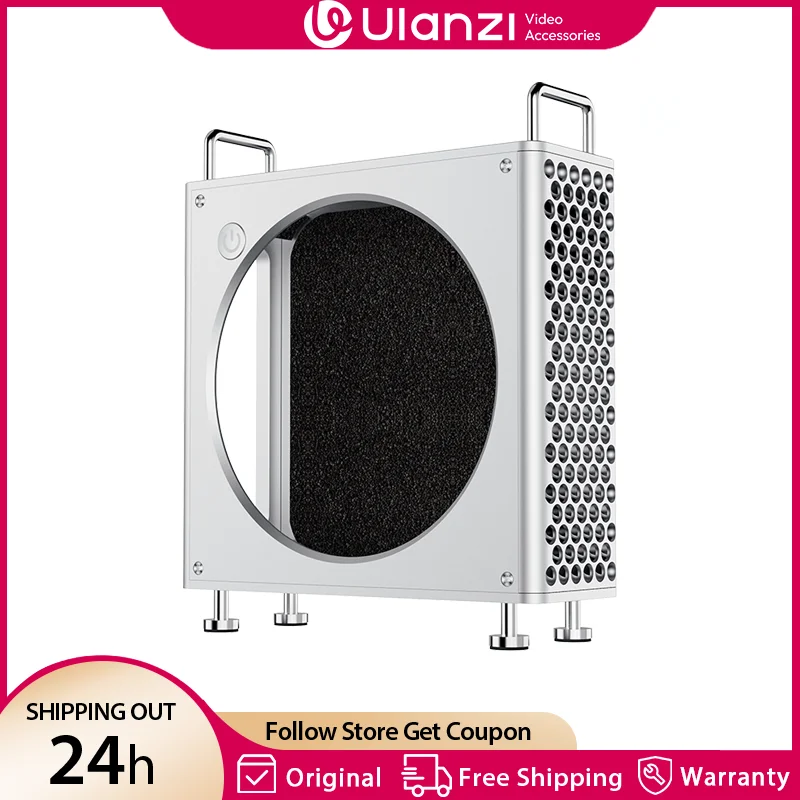 Ulanzi QT01 Mac Mini funda de aleación de aluminio para Mac Mini M4/M4 Pro disipación de calor optimizada DIY MAC Mini soporte configuración magnética - imagen 2