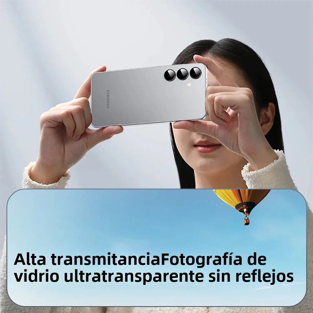 SmartDevil Protector de lente de cámara para Samsung Galaxy S25Ultra lente negra película de vidrio templado para Samsung S25Plus S25 antiarañazos - imagen 2