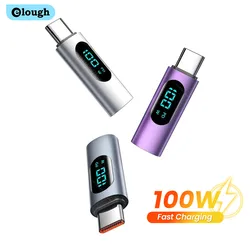 Elough Adaptador USB-C OTG de carga rápida 100 W con indicador LED