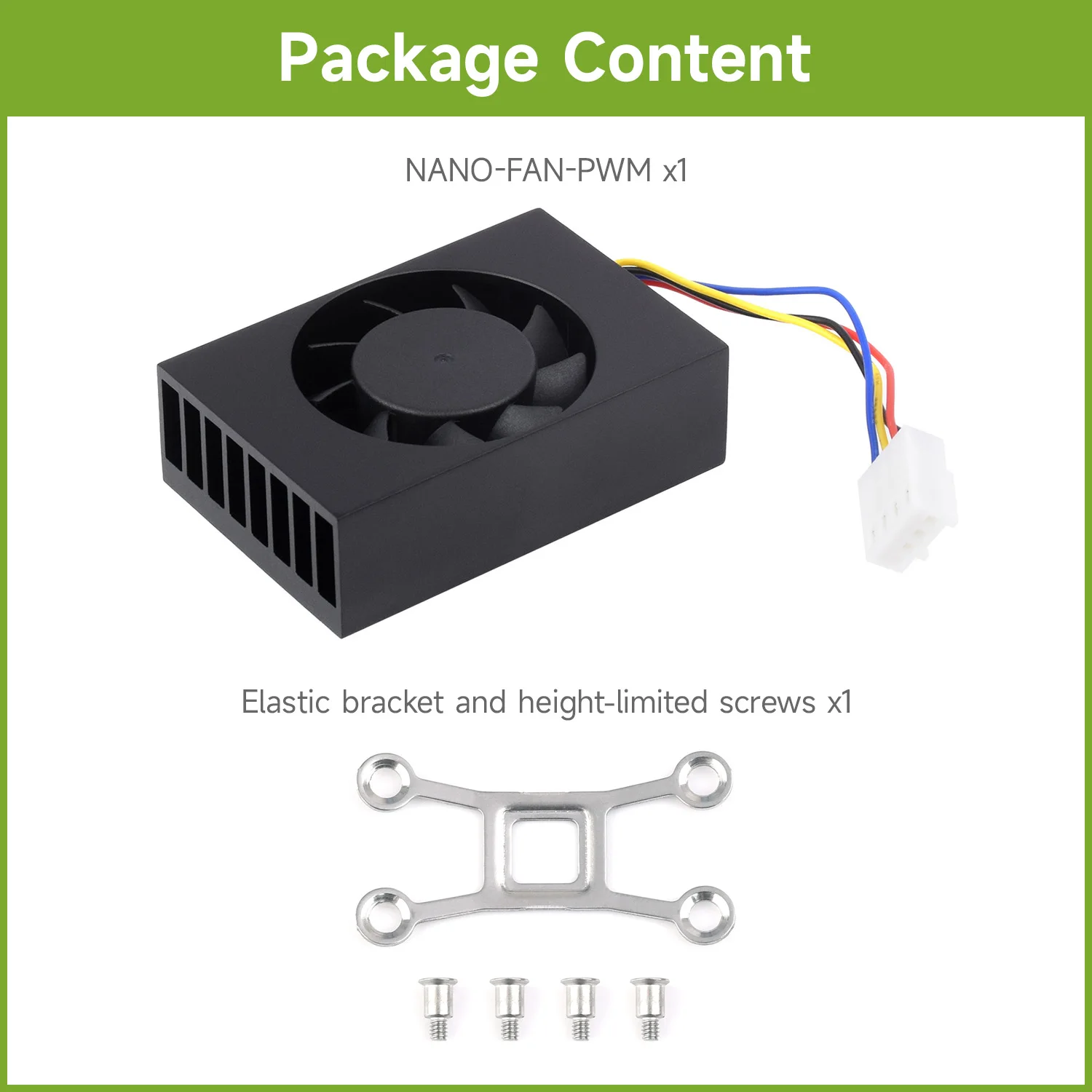 Waveshare Ventilador de refrigeración dedicado para Jetson Nano, ventilador de velocidad ajustable incorporado, compatible con JETSON NANO MINI