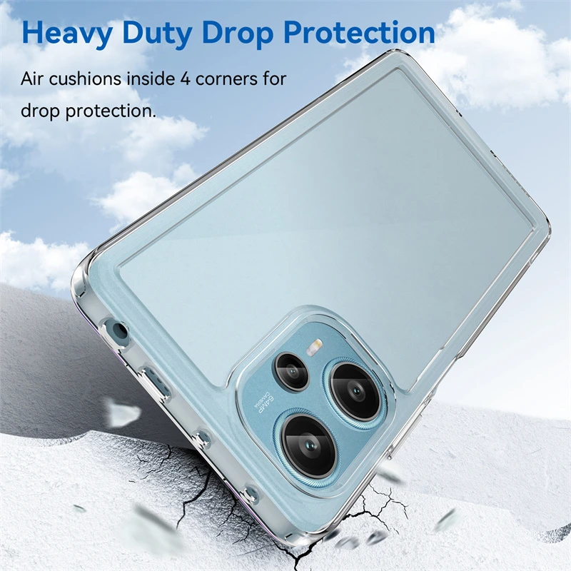 Funda de silicona para Poco F5, cubierta de plástico transparente multicolor, para Xiaomi Poco F5 Pro - imagen 4