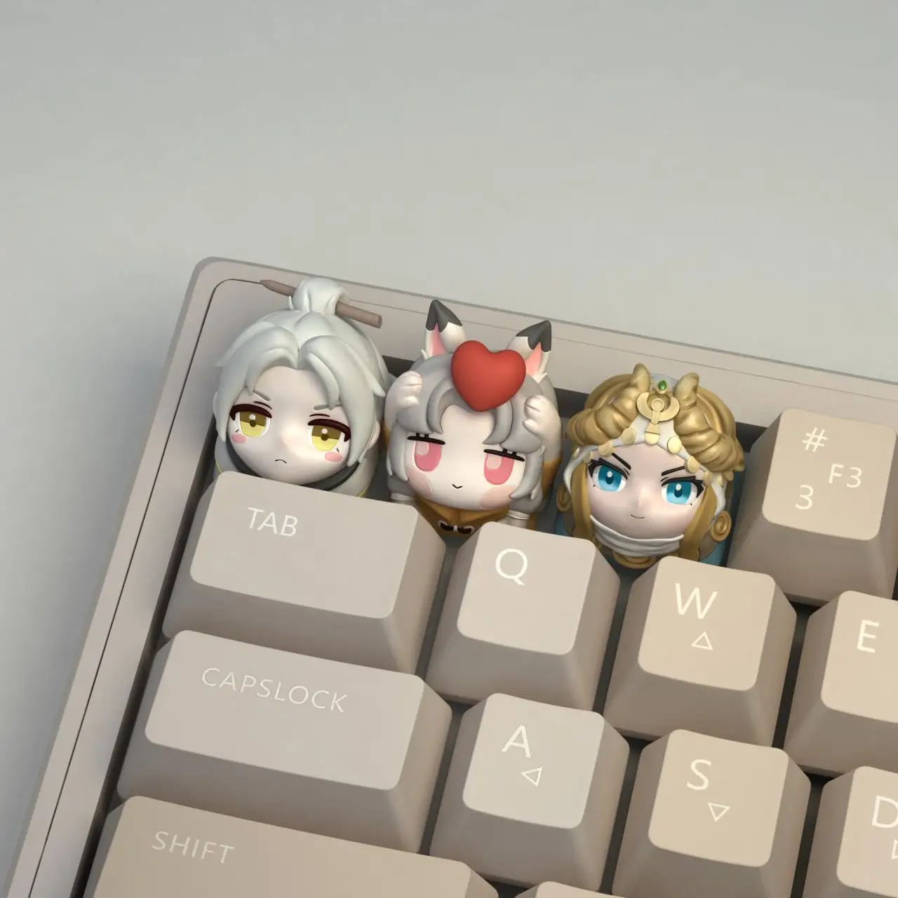 Kurimi Keycaps Naraka: teclas con tema de juego Bladepoint, 1 Uds., tapa de tecla personalizada, teclas de teclado mecánico de resina 3D - imagen 5