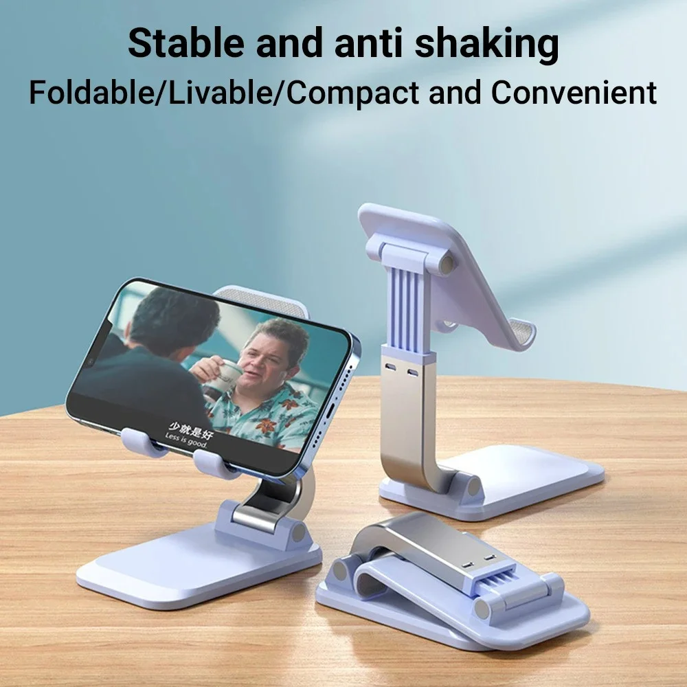 Soporte portátil para tableta, escritorio plegable, soporte para teléfono móvil para iPhone, Samsung, Xiaomi, Huawei, soporte Universal ajustable para teléfono inteligente - imagen 2