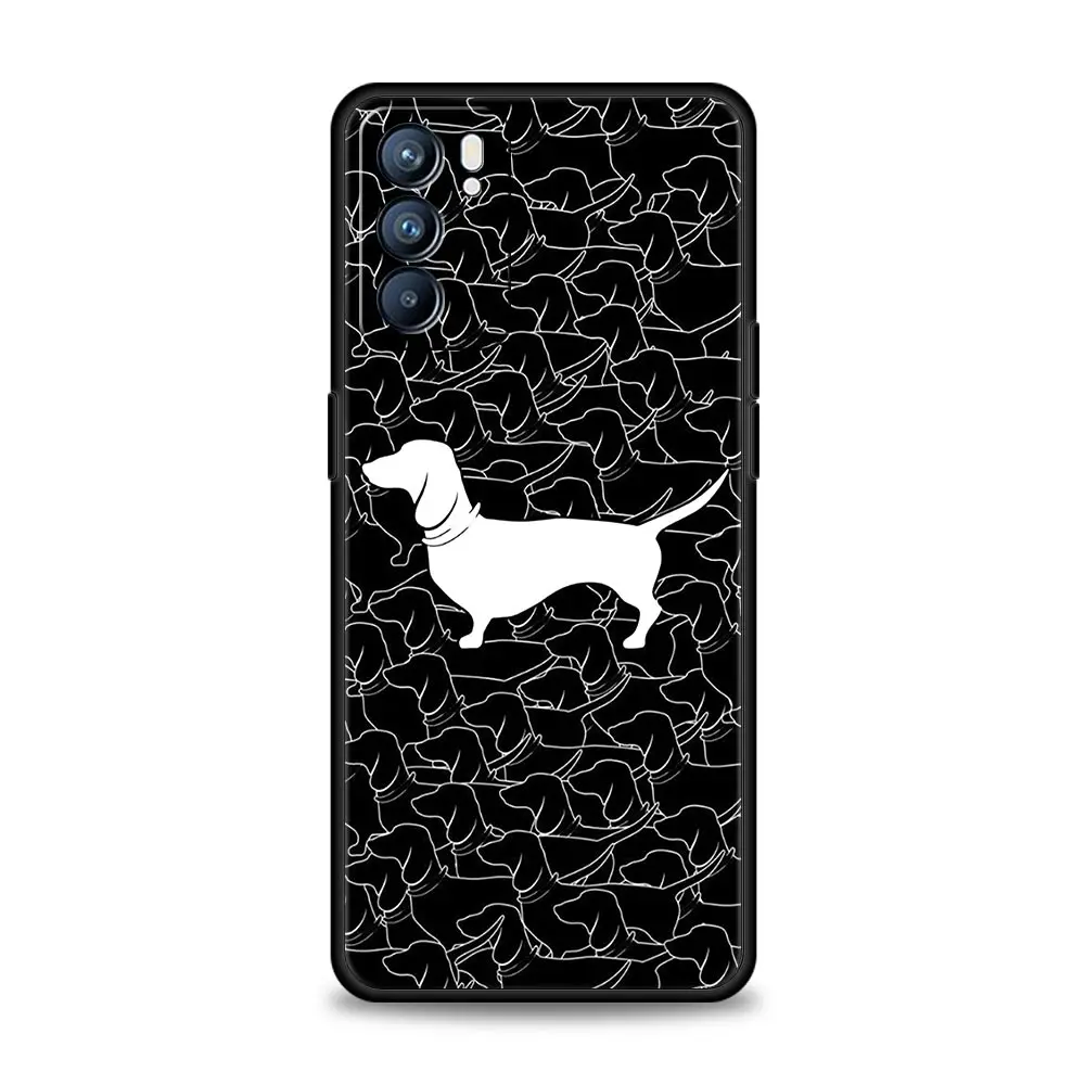 Funda de teléfono Dachshund salchicha perro para Oppo Reno8 Reno7 Reno6 Pro A54 5G Find X6 X5 A53 A52 A9 A15 A95 A17 A16 A74 A57 A31 - imagen 5