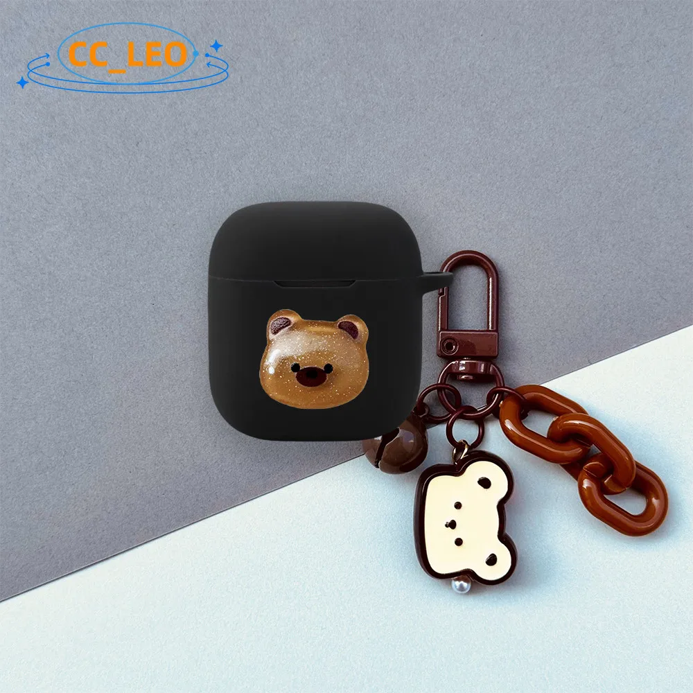 Para OPPO Enco Buds3 funda lindo Piggy Panda llavero colgante dibujos animados funda suave de silicona OPPO Enco Buds3 funda protectora - imagen 3