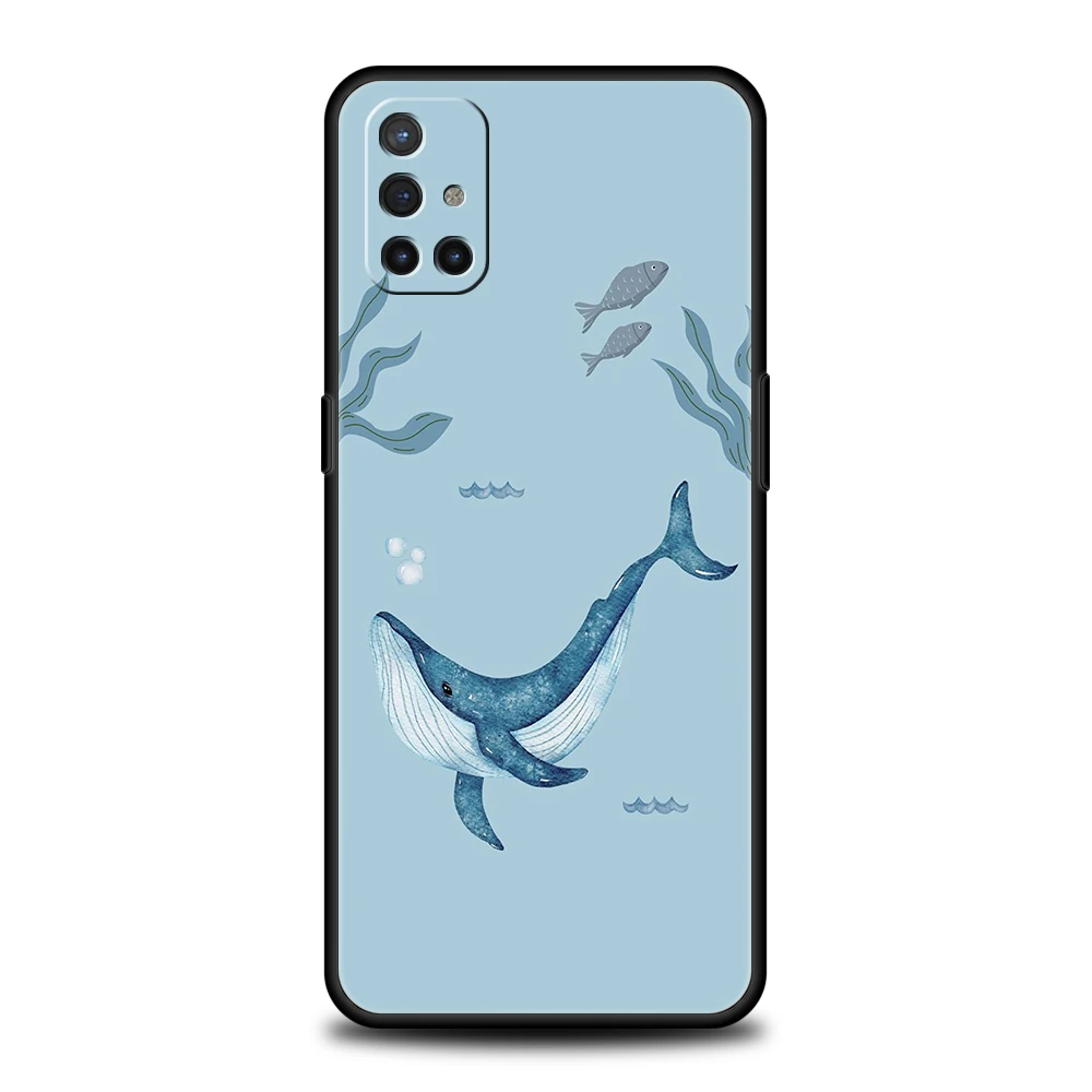 Funda de teléfono para OnePlus 13 12 11 10 9 Pro 9T 13R 12R 10R 9RT 10T 8T 8 Nord 2T CE 2 3 5G N30 cubierta delfín ballena pareja emparejada - imagen 3