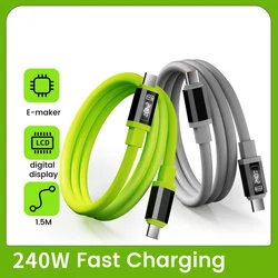 Cable USB-C 240 W de Carga Rápida y Transferencia de Datos