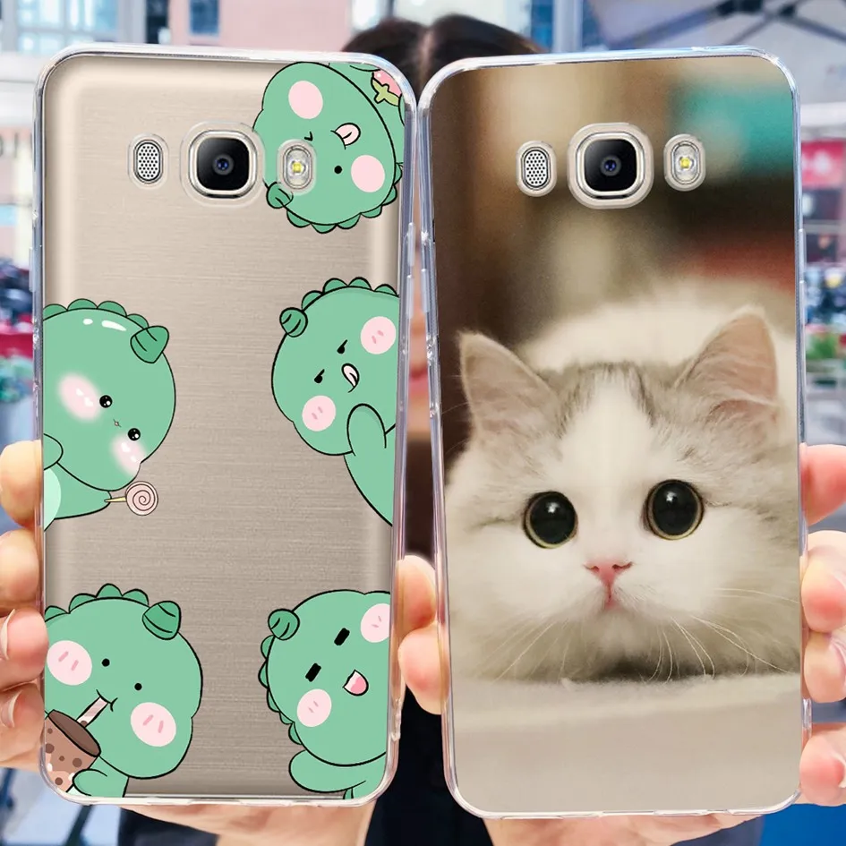 Para Samsung Galaxy J7 2016 J710F Funda Popular de silicona transparente con flores para Samsung J5 2016 J510F J7 2015 J700F J 7 Funda - imagen 5