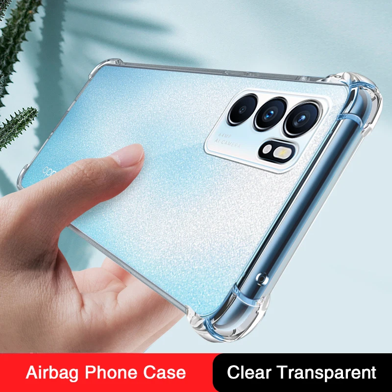 Funda protectora transparente para cámara Original de teléfono OPPO Reno 6 Pro Plus Reno6 6pro 6Z Reno6Z 5G, Funda de silicona a prueba de golpes - imagen 2