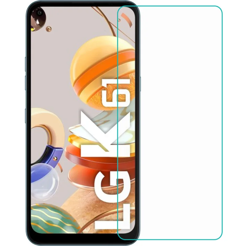 Para LG K61 Protector de pantalla de vidrio templado para LG LG K61 película antiarañazos vidrio templado 9H cubierta