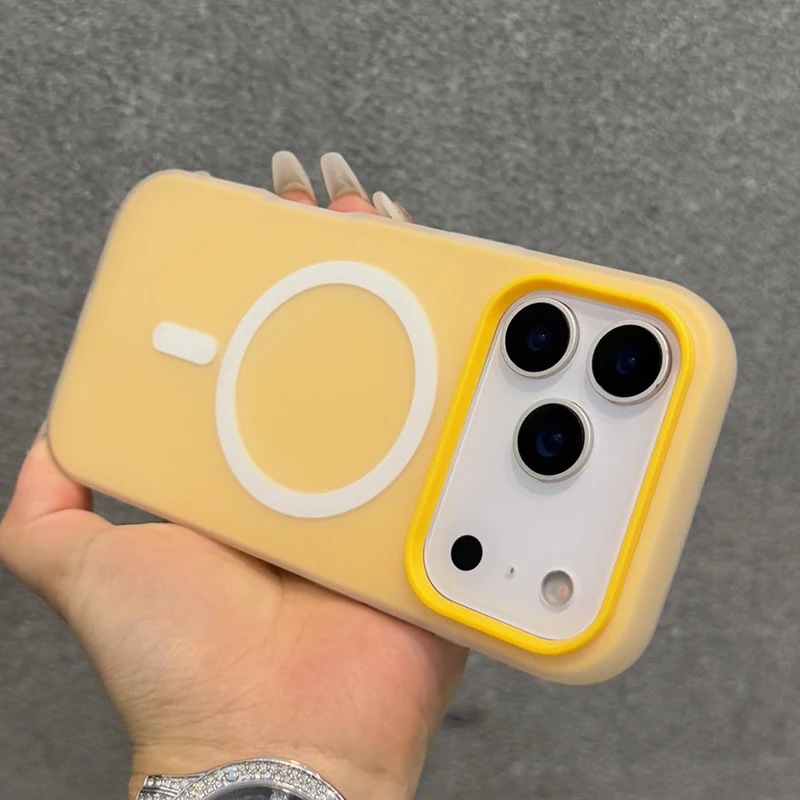 Funda magnética de estilo Popular Ins Stars para iPhone 17 Pro Max 16 Plus Air 15 14 13 12 11 para cubierta trasera de carga inalámbrica Magsafe - imagen 3