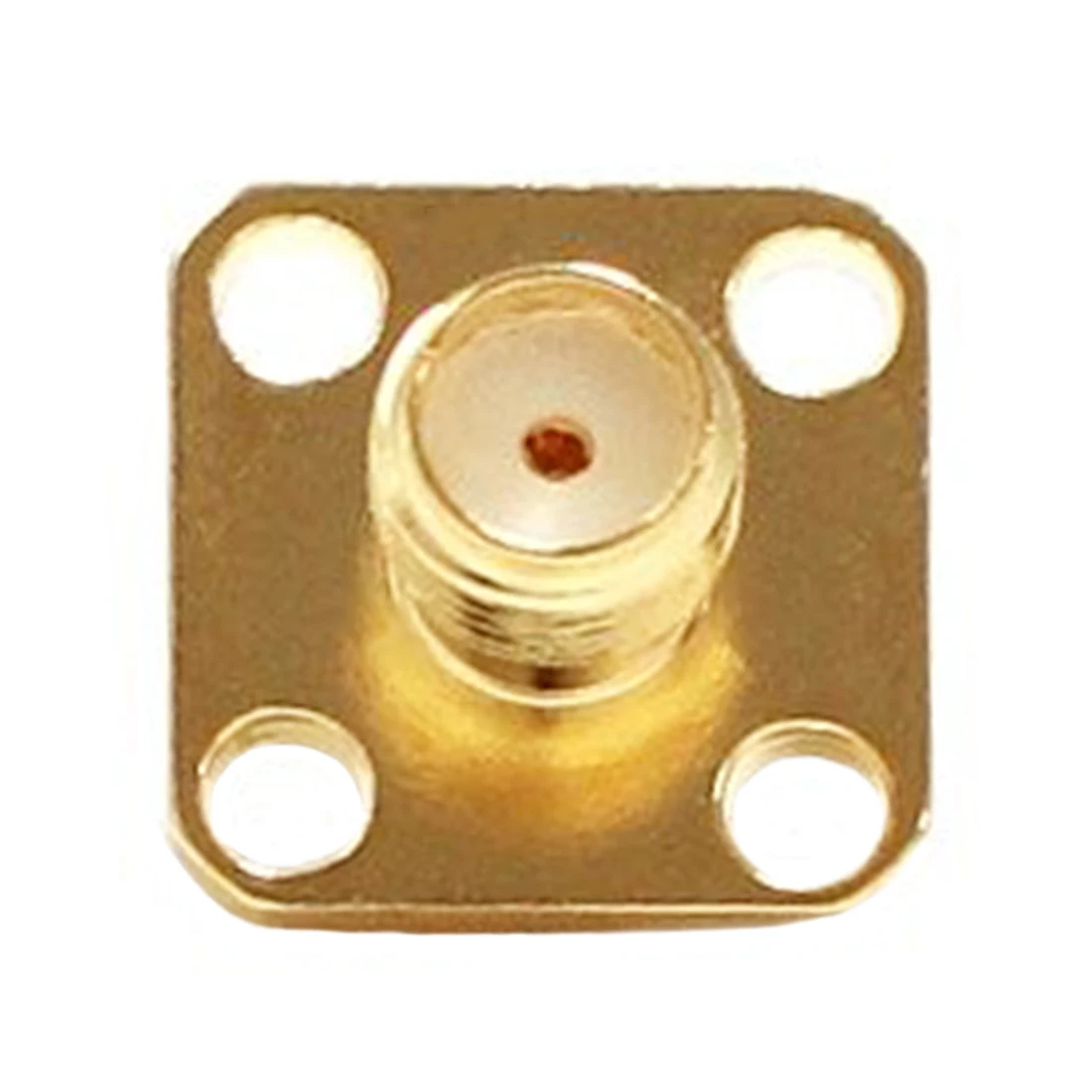 Conector coaxial RF Jack hembra SMA, brida de 4 orificios, poste de soldadura recto chapado en oro, nueva venta al por mayor - imagen 4