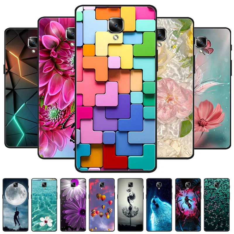 Funda trasera de silicona suave para OnePlus 3 T, carcasa negra, Lobo y León, para OnePlus One Plus 3 t 3 T